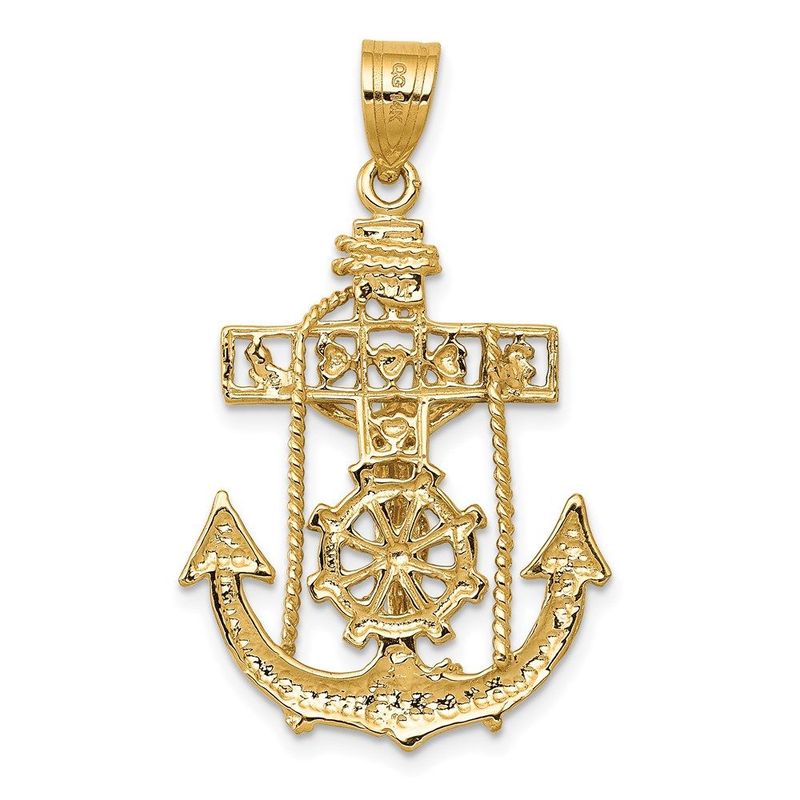 14k Mariners Cross Pendant_voghion.com