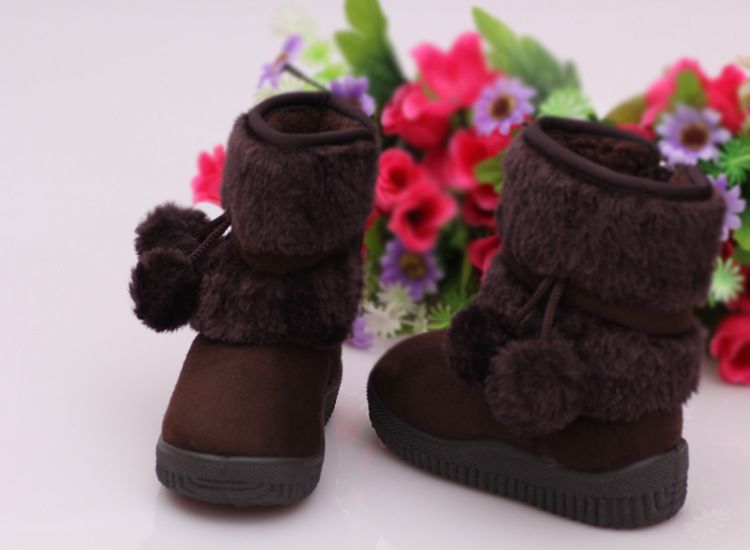 Mädchen Schnee Winter Bequeme Warme Kinder Lobbing Ball Dicke Kinder Herbst Nette Jungen Stiefel Prinzessin Schuhe_voghion.com