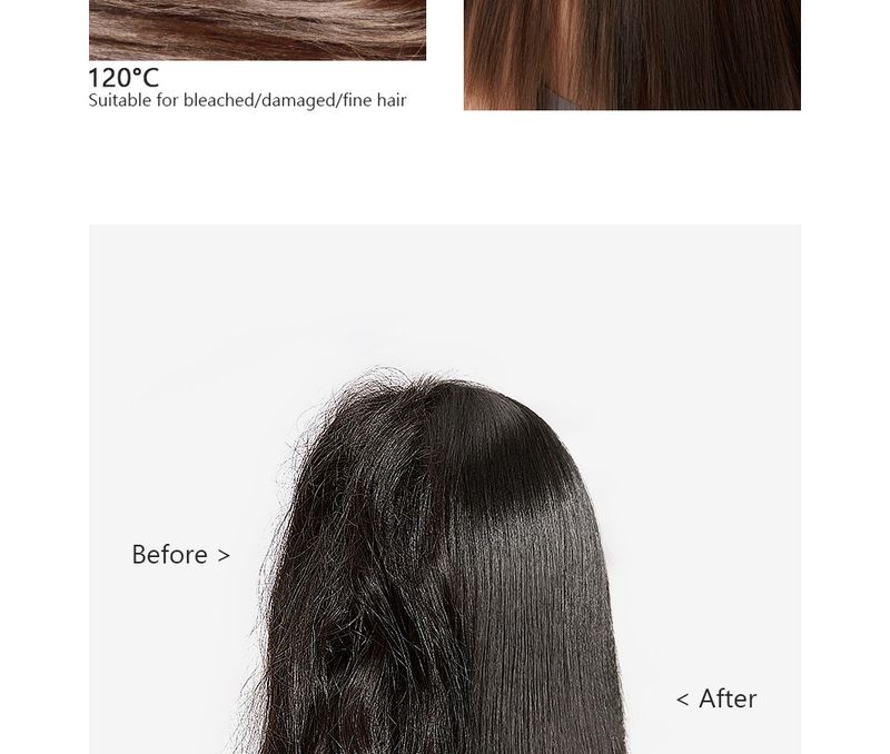 Støbeværktøj trådløs hårglattekam negative ioner mini bærbar fluffy krøllejern glat dobbelt formål hårglattekam negative ioner_voghion.com