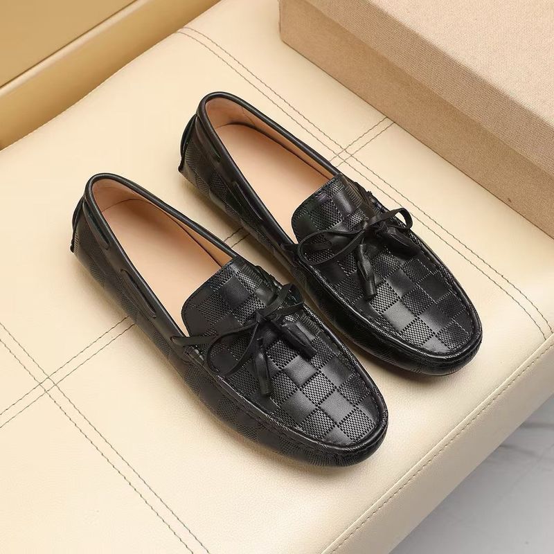 Neue, originale weiße Fahrschuhe, lässige Slipper zum Hineinschlüpfen, modische Sommerschuhe aus Leder_voghion.com