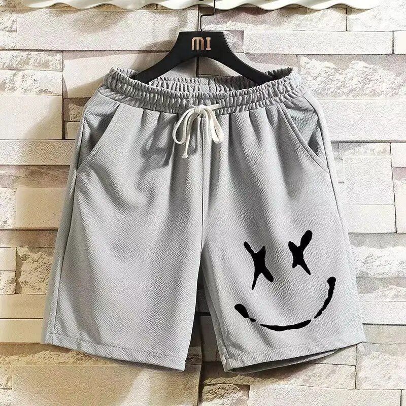 2023 Fashion Men's Cotton Beach Funny Graphics Print Sweat Pant Hip Hop Breathable Sports Casual Shorts Free Shipping_voghion.com