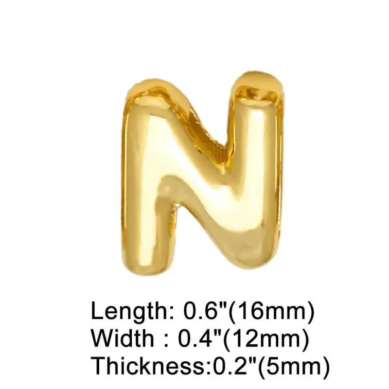 FLOLA DIY 26 Letter Custom Female Name Gold Silver Broadband Initial Bracelet Handmade Jewelry Brtd91 Y250420_voghion.com