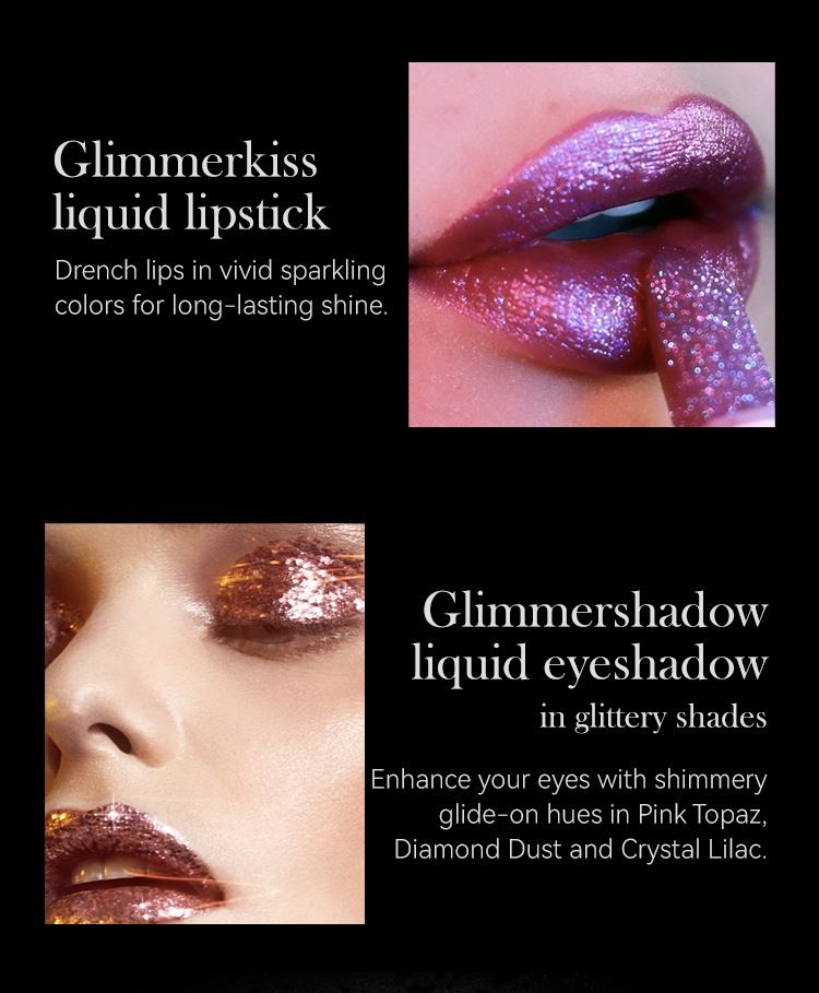 Batom Matte Antiaderente com Glitter Explosivo e Diamante, Maquiagem de Halloween com Vampiro Sombrio
_voghion.com