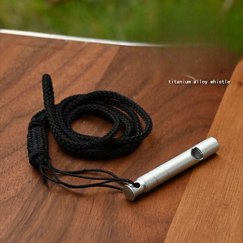 Sifflet de survie en alliage de titane, haute fréquence, pour alpinisme, entraînement d'urgence, compétition, portable_voghion.com