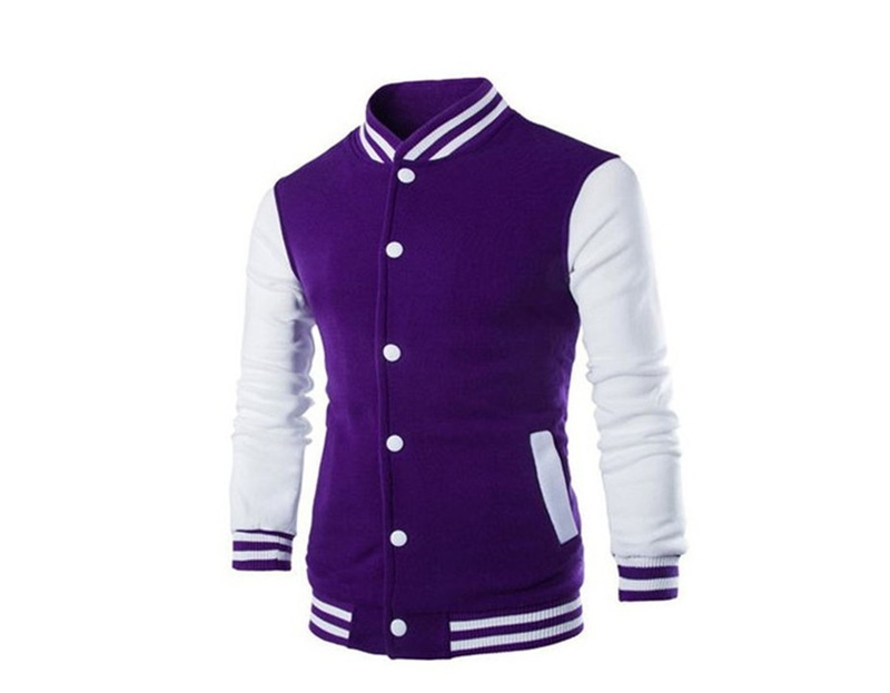 Plus Size Herrenmode Casual Stehkragen Patchwork Gestrickte Baseballjacke Sweatshirt Trendy Men_voghion.com