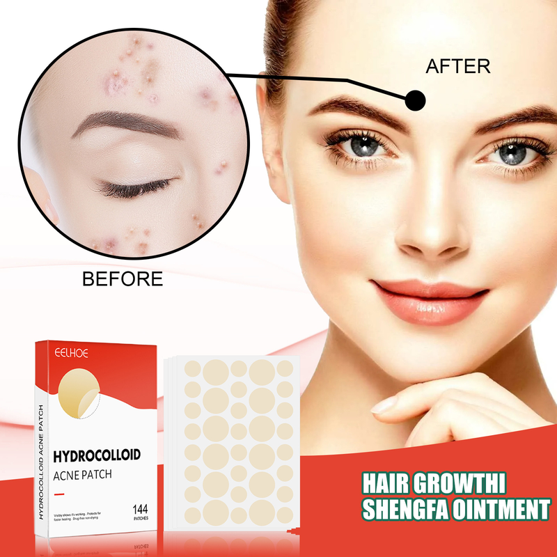 EELHOE Colloidal Patch Ansiktsbehandling Osynlig Makeup Stängd Munrengöring Vattentät och andningsbar aknehud_voghion.com