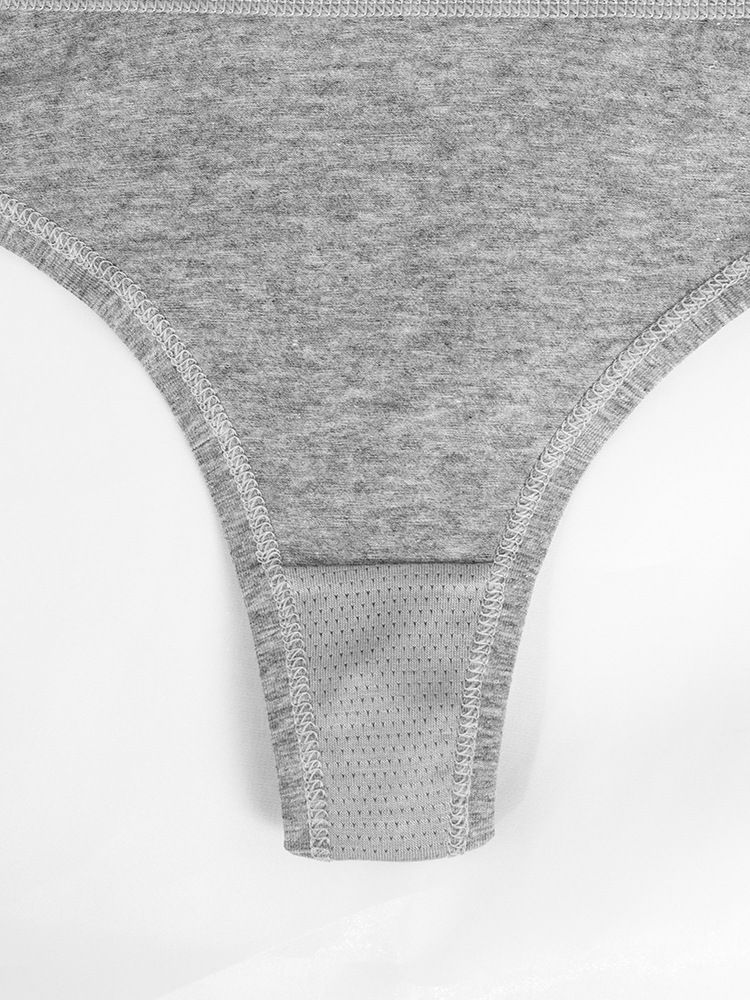 Unterwäsche & Nachtwäsche Mode Einfarbig Reine Baumwolle Niedrige Taille Sexy Brief Gürtel Unterwäsche_voghion.com