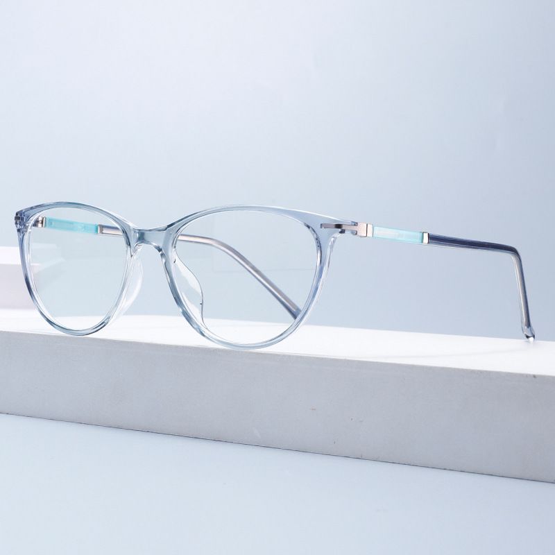 Ramă de ochelari metalică ultra-ușoară, ochelari de miopie cu formă neregulată, nemagnetici, ochelari de vedere pentru studenți cu fața goală TR1602_voghion.com