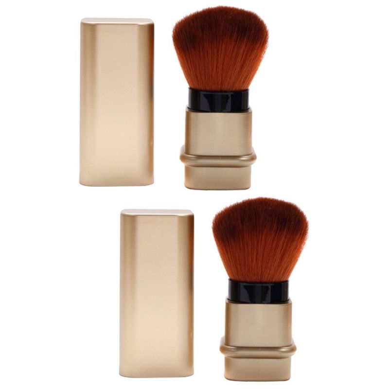 Dekorativer waschbarer einziehbarer Make-up-Pinsel, Rouge-Pinsel für Mädchen_voghion.com