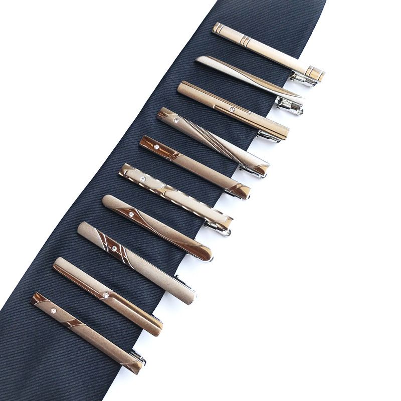 2024 New Men's Formal Silver Simple Business Tie Clip_voghion.com