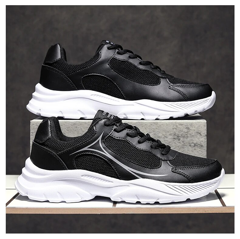 Men 2024 New Casual Shoes Male Black Outdoor Shoe Size 46 Breathable Sports Basket Sneakers Fashion Lightweight Walking_voghion.com