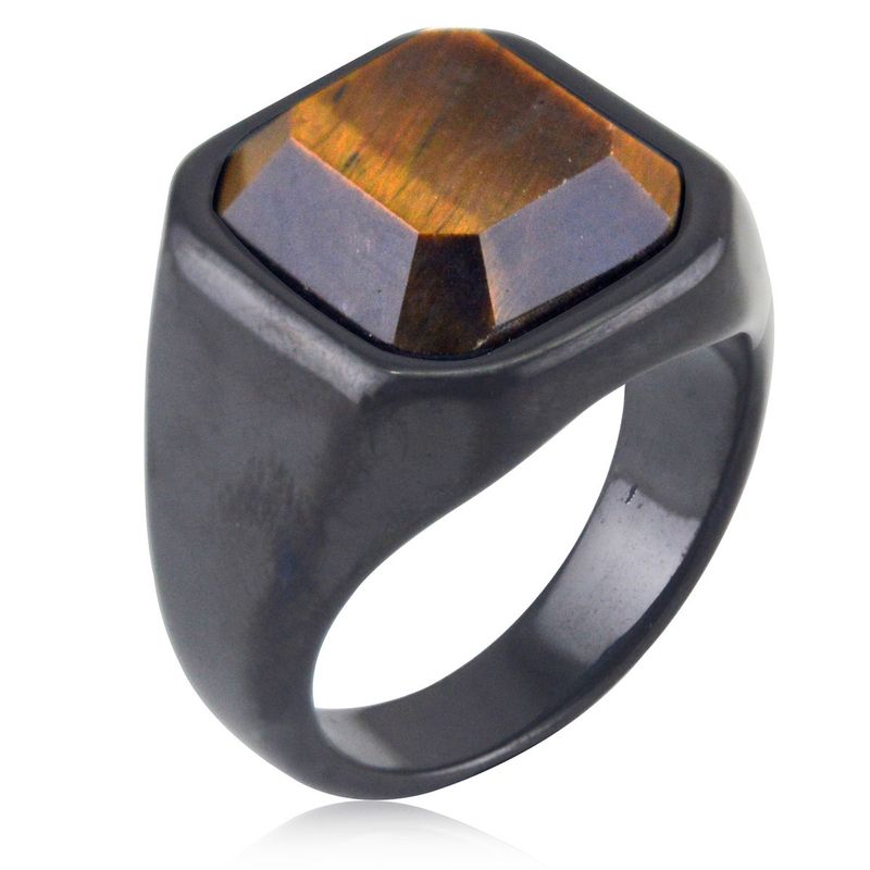 Anillo de acero de titanio con personalidad punk para discoteca, accesorio de moda para hombres y mujeres, HR877_voghion.com