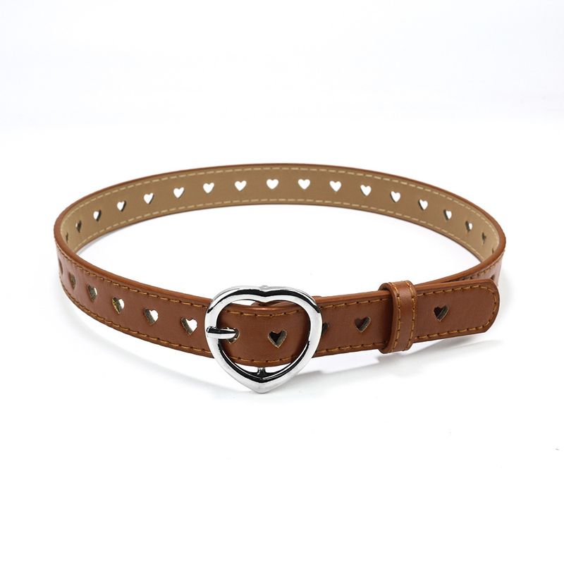 VROČE Vroče prodajane otroške punk študentske kavbojke za fante in deklice v obliki srca, izdolben pas s srcem, ženske, roza, nebesno modre_voghion.com