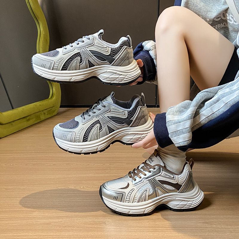 Papa Schuhe Studentin Sport Laufschuhe Freizeitschuhe Plattform Höhe Erhöhen_voghion.com