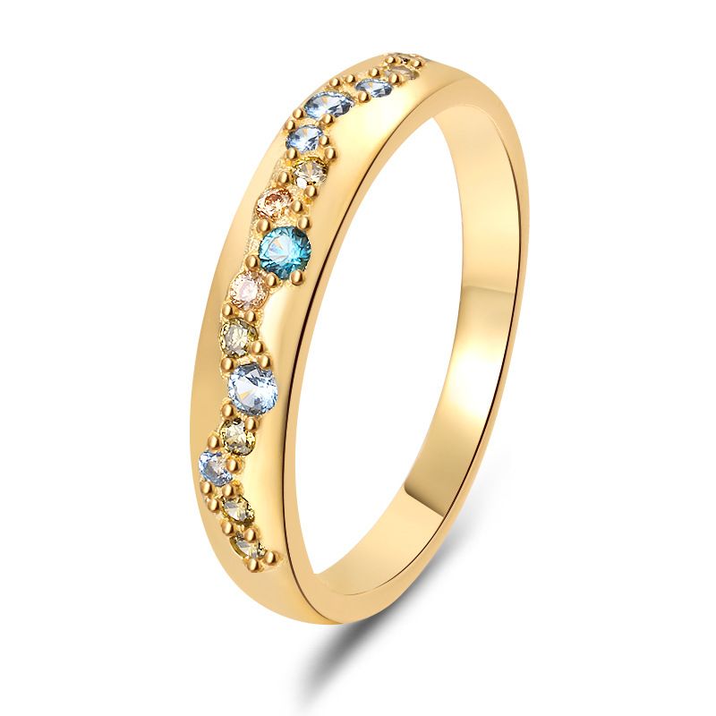 Bague élégante en forme de larme, double face, en pierre œil de chat, minimaliste, délicate, empilable, pour un usage quotidien._voghion.com