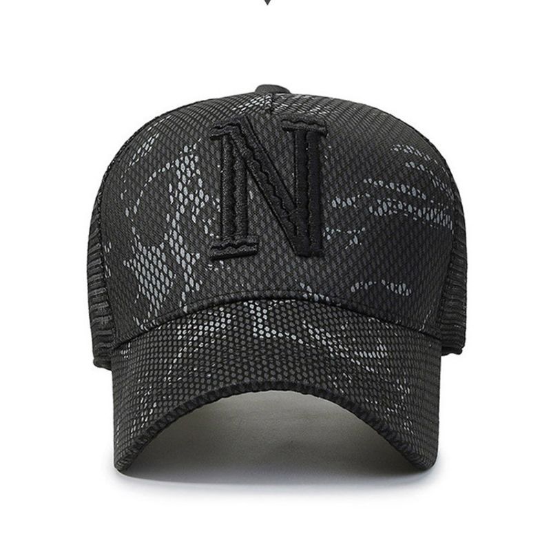 Été Nouveau Filet Hommes Baseball Édition Coréenne Pare-Soleil Lettre Soleil Sports De Plein Air Canard Langue Chapeau_voghion.com