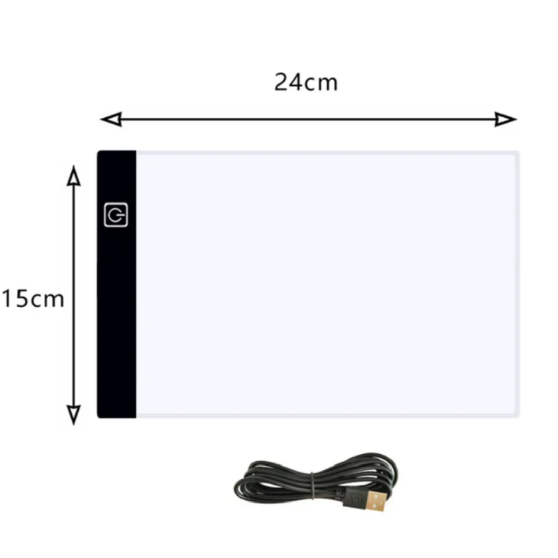Lavagna luminosa da disegno a LED dimmerabile a 3 livelli, protezione per gli occhi, più facile per disegnare e dipingere_voghion.com