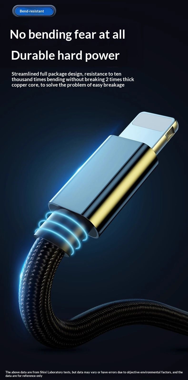 Câble de charge rapide Digitex Extended 3m compatible USB pour iPhone 11/12/13/14 et charge rapide jusqu'à 8 fois._voghion.com