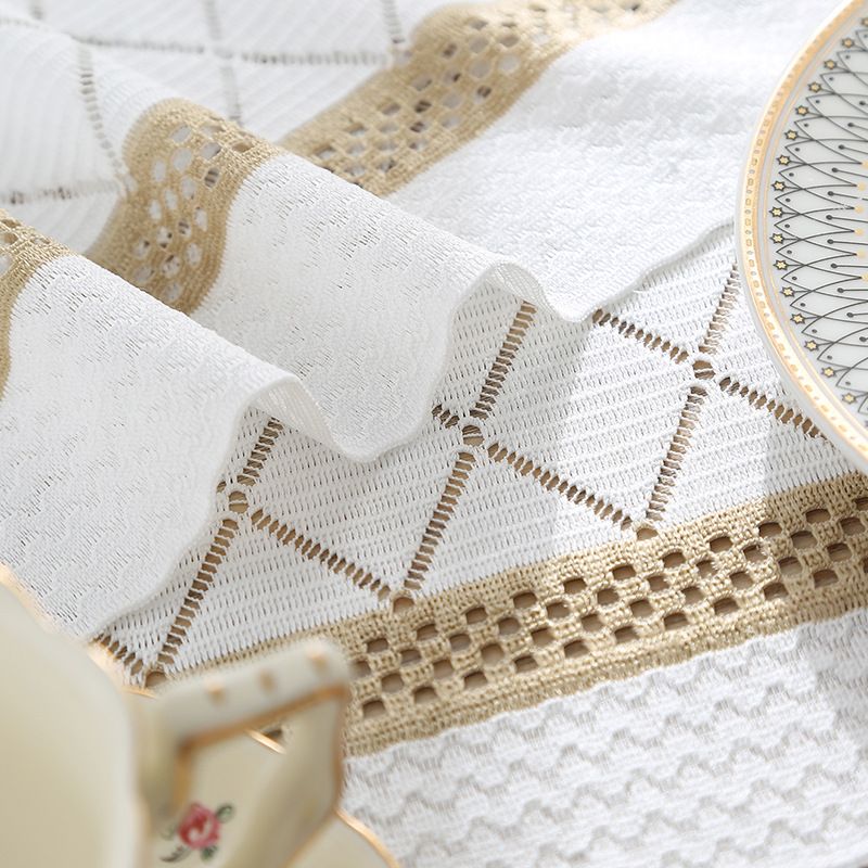 Long Tablecloth - Rustic Farmhouse Polyester Table Runner For Dining & Sideboard (Set Of 2)_voghion.com