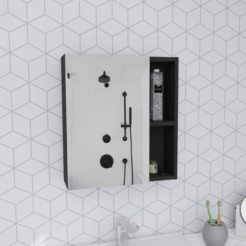 Singolo interno nero con anta dell'armadio Andes ESHOP Mensole per medicinali Specchio DEPOT Five_voghion.com