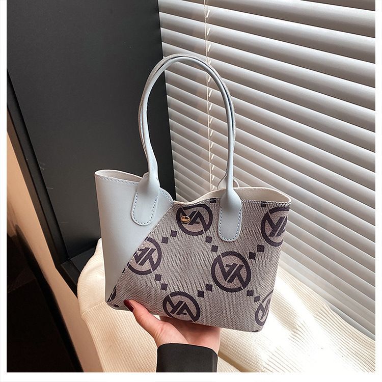 Borsa da donna, grande capacità, borsa tote, borsa estiva alla moda, borsa a tracolla elegante con stampa leopardata, borsa a secchiello popolare_voghion.com