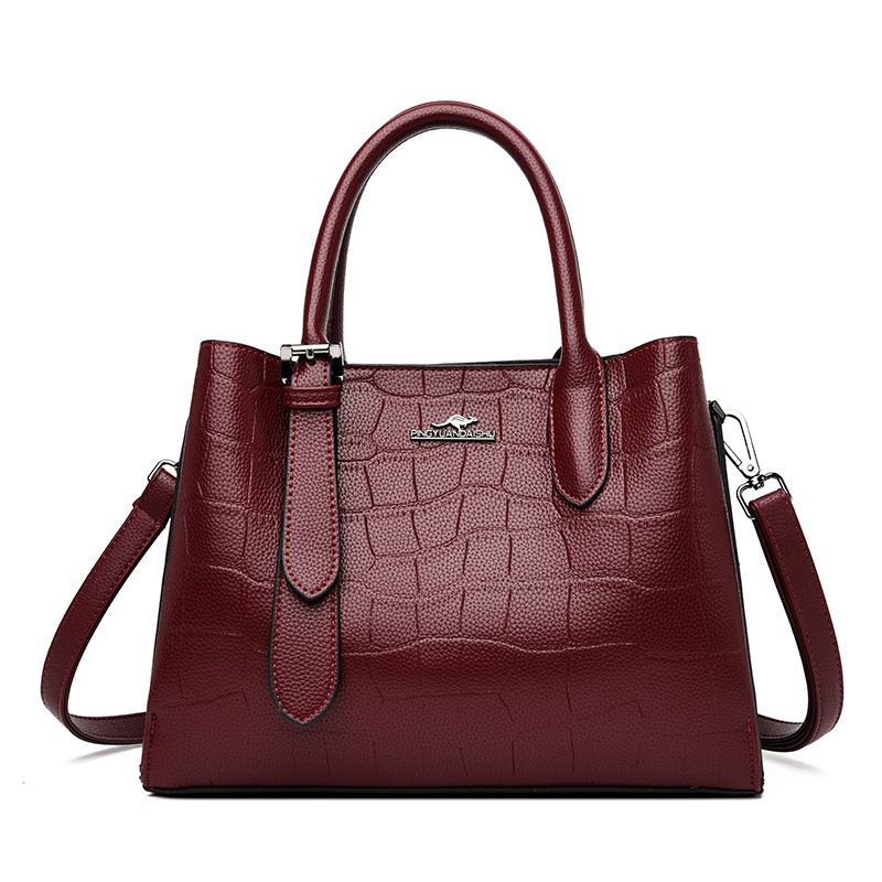 Borsa a tracolla con motivo coccodrillo, nuova da donna, modello canguro semplice_voghion.com