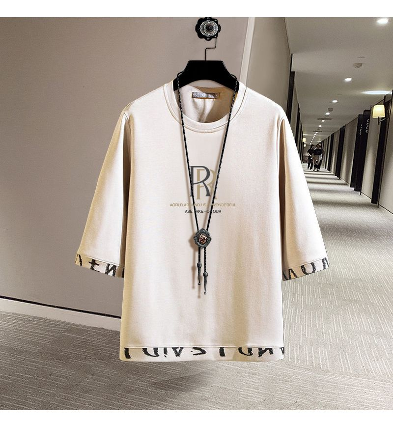 2024 neue männer T-shirt Kurzarm Sommer Jugend Trendy Lose Freizeit Sport Set Kleidung Instagram_voghion.com