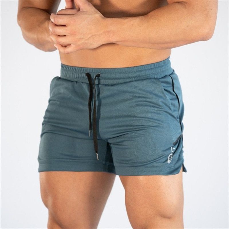 Muskuläre neue Sport-Shorts für Herren, Outdoor-Laufen, Fitness, schnelltrocknend, Strand, Dreipunkthose_voghion.com