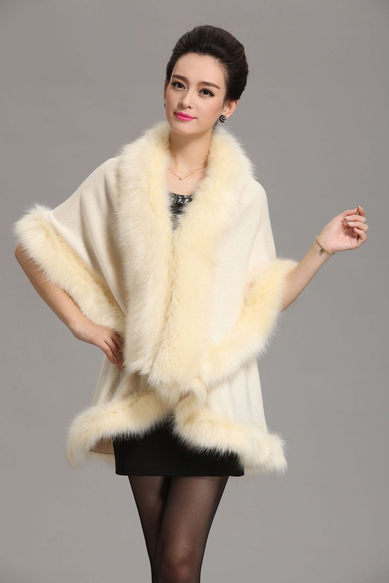 Wool cape cape women's large size knitted cardigan loose cape coat_voghion.com