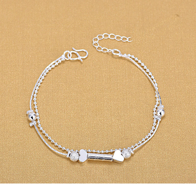 To Heart Doppeltes Glücksperlenarmband für Damen, modisch, schlicht, Waldstil, exquisite Handschmuckquelle_voghion.com