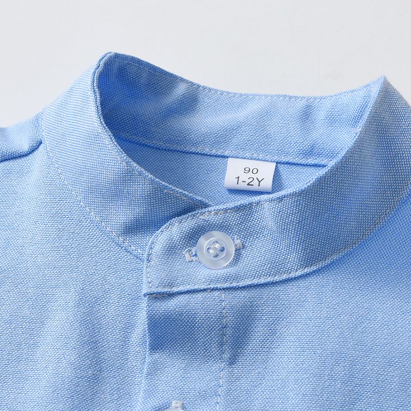 Mother&Kids Lasten vaatteet Lasten karkkivärinen paita Kevään pojan paita CuHK Pojan kaulus pojan pitkähihainen paita_voghion.com