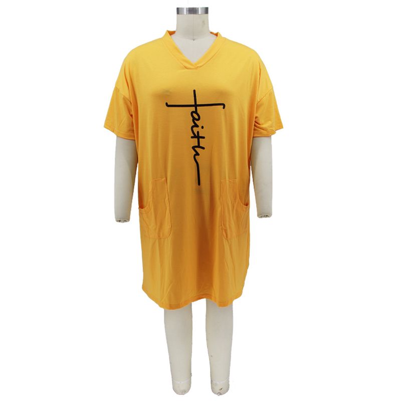 Women's Clothing Popular Independent Station Hot-selling Spring and Summer New Positioning Offset Printing Loose Large Size Dress_voghion.com