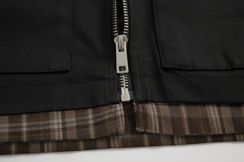 Eon Modish 2025, nuovo cappotto in stile americano con patchwork a quadri larghi_voghion.com