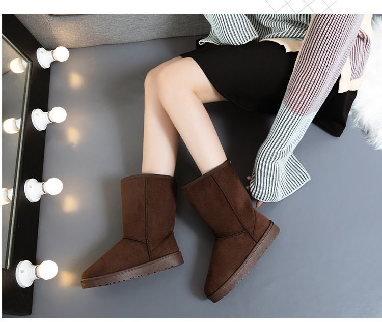 2024 Winter New Women's Large Basic Couple High End Cotton Snow Boots_voghion.com