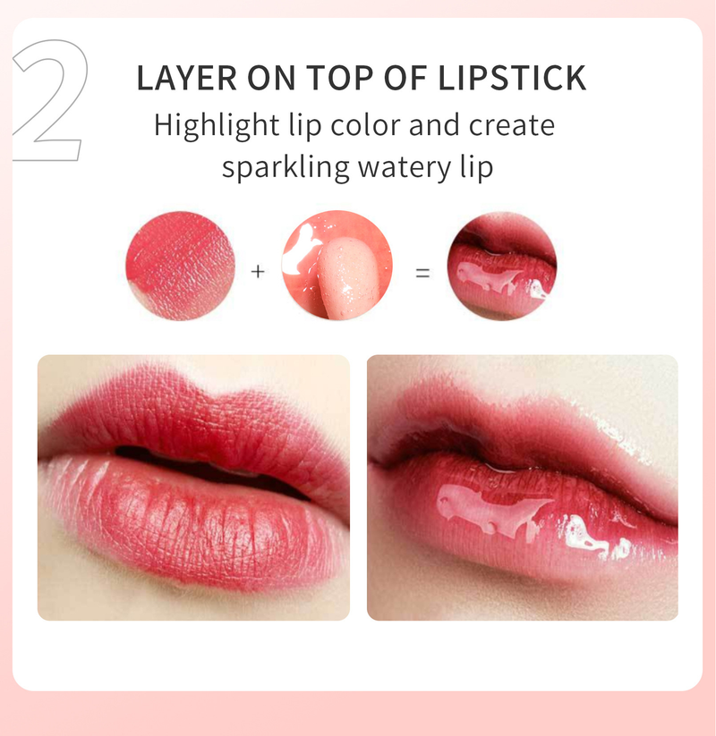 Makeup Hellokiss Lip Balm Set 3in1 Idratante Lip Gloss Specchio Lip Gloss Trasparente Lip Gloss_voghion.com