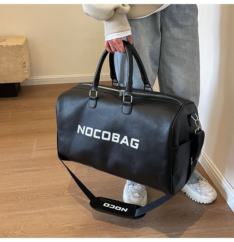 Kostengünstige Leder-Fitness-Frauen-koreanische Cross-Body-Sport-Minimalist-Briefgepäck-Reisetasche mit großer Kapazität_voghion.com