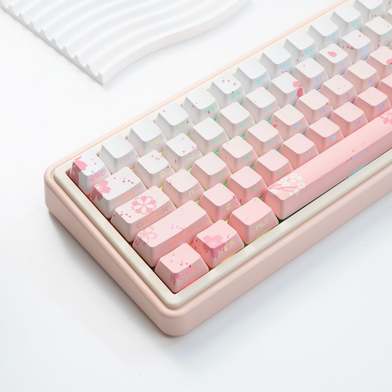 Jkdk Pink Transparent 87 104 Key Cap_voghion.com
