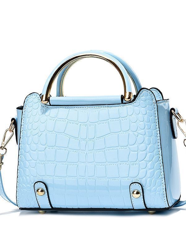 New Crocodile Pattern Versatile Fashion Small Square Korean Style Ins Single Shoulder Crossbo Handbag Women's Bag_voghion.com