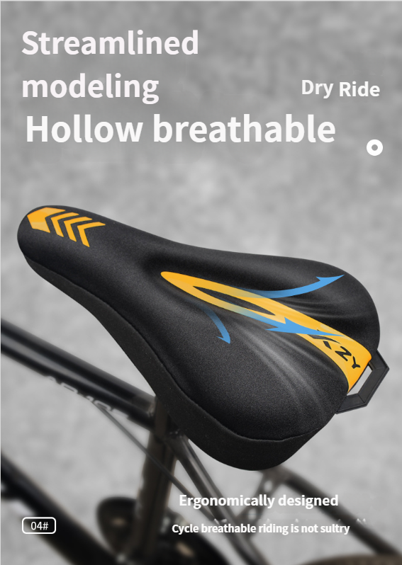 Copertura per bicicletta ultra morbida anti-dolore ai glutei in memory foam addensato in silice, protezione solare per bici da strada e da montagna_voghion.com