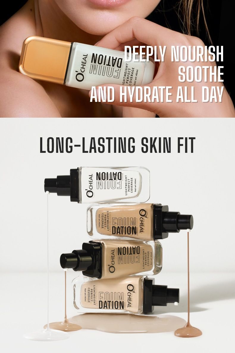 OCHEAL Warm Skin Tone Liquid Foundation Is Naturally Clear And Docile Without Taking Off Makeup, Moisturizing And Changing Color, Moisturizing_voghion.com