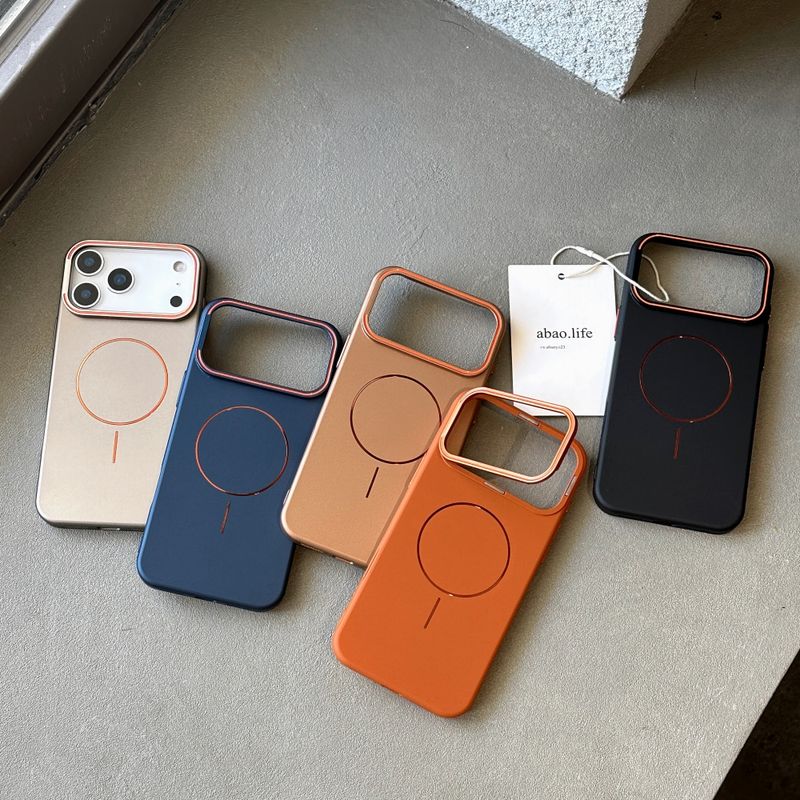 Lens Bracket Holder For 17Promax 16Promax Case For Iphone 17 16 15 14 Pro Max Magnetic Matte Phone Cover Shell_voghion.com