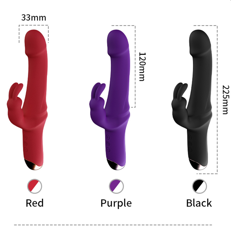 Dildo FLXUR Vibratore di coniglio più forte per donne Clitoride Massaggio punto G Silicone Carica USB Giocattoli adulti del sesso_voghion.com
