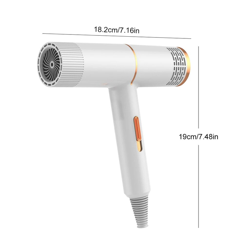 Secador de cabelo elétrico de 800 W, soprador potente com vento quente e frio, secador profissional para salão de beleza e cuidados com os cabelos_voghion.com