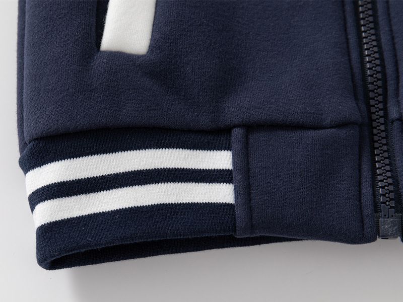 Abbigliamento per bambini coreano all'ingrosso, giacca da baseball per ragazzi, giacca spessa per bambini, camicia con cerniera per bambini, vestiti ricamati con lettere_voghion.com