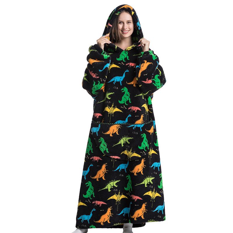 Hoodie Wearable Blanket Oversized Warm Pullover Lazy Sweatshirt Extra Long_voghion.com