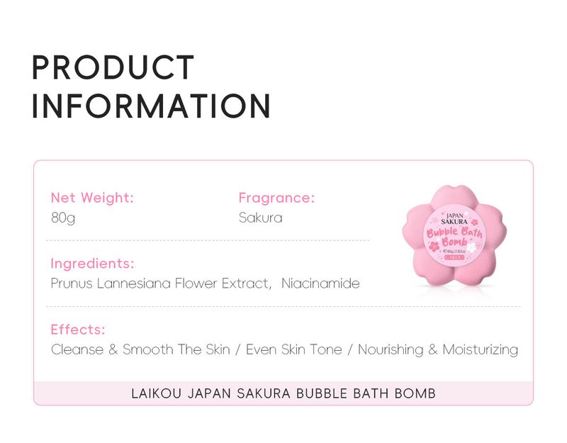 Sel de bain Explosion de fleurs de cerisier 80 g Hydratant Nettoyant Pores Bain Soins de la peau Soins du corps_voghion.com