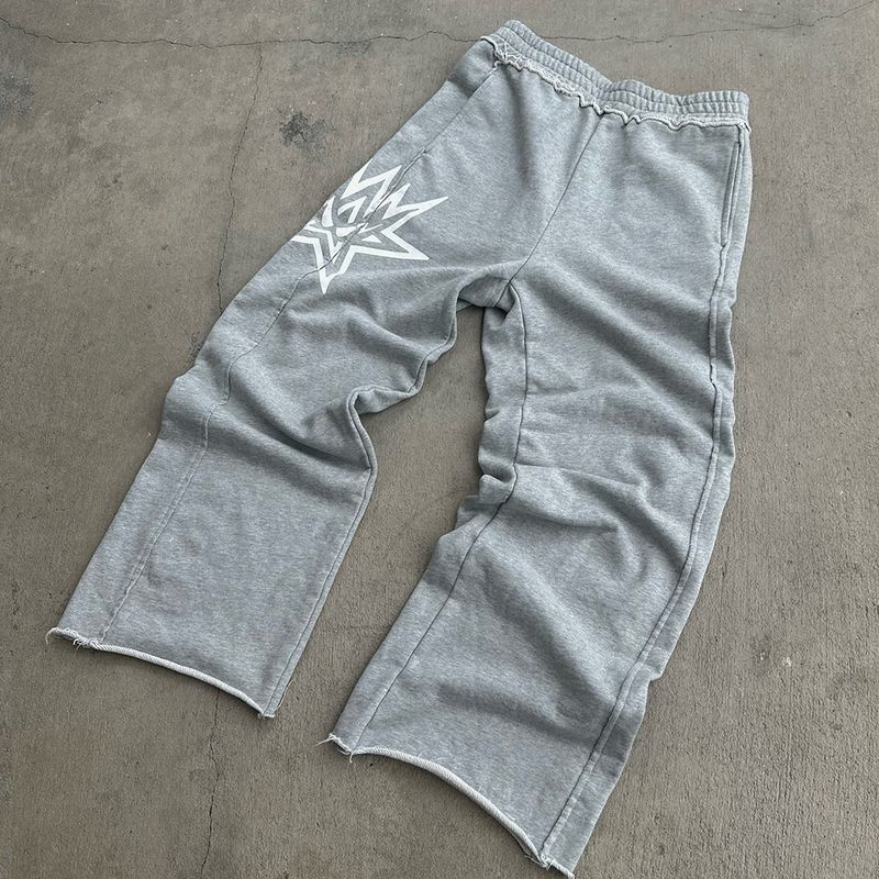 "Gothic Jogger Pants For Men Loose Fit Hip Hop Graphic Print Casual Trousers Trendy Gothic Anime Design Polyester Comfortable Goth Fashion"_voghion.com