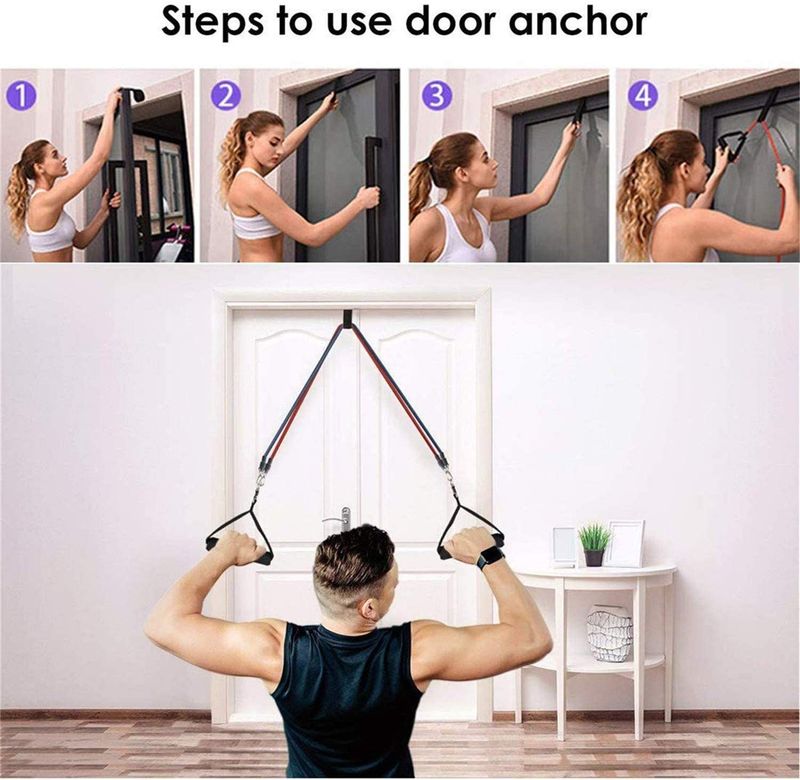 16Pcs Resistance Bands Set Expander Yoga Exercise Fitness Rubber Tubes Band Stretch Training Home Gyms Workout Elastic Pull Rope_voghion.com
