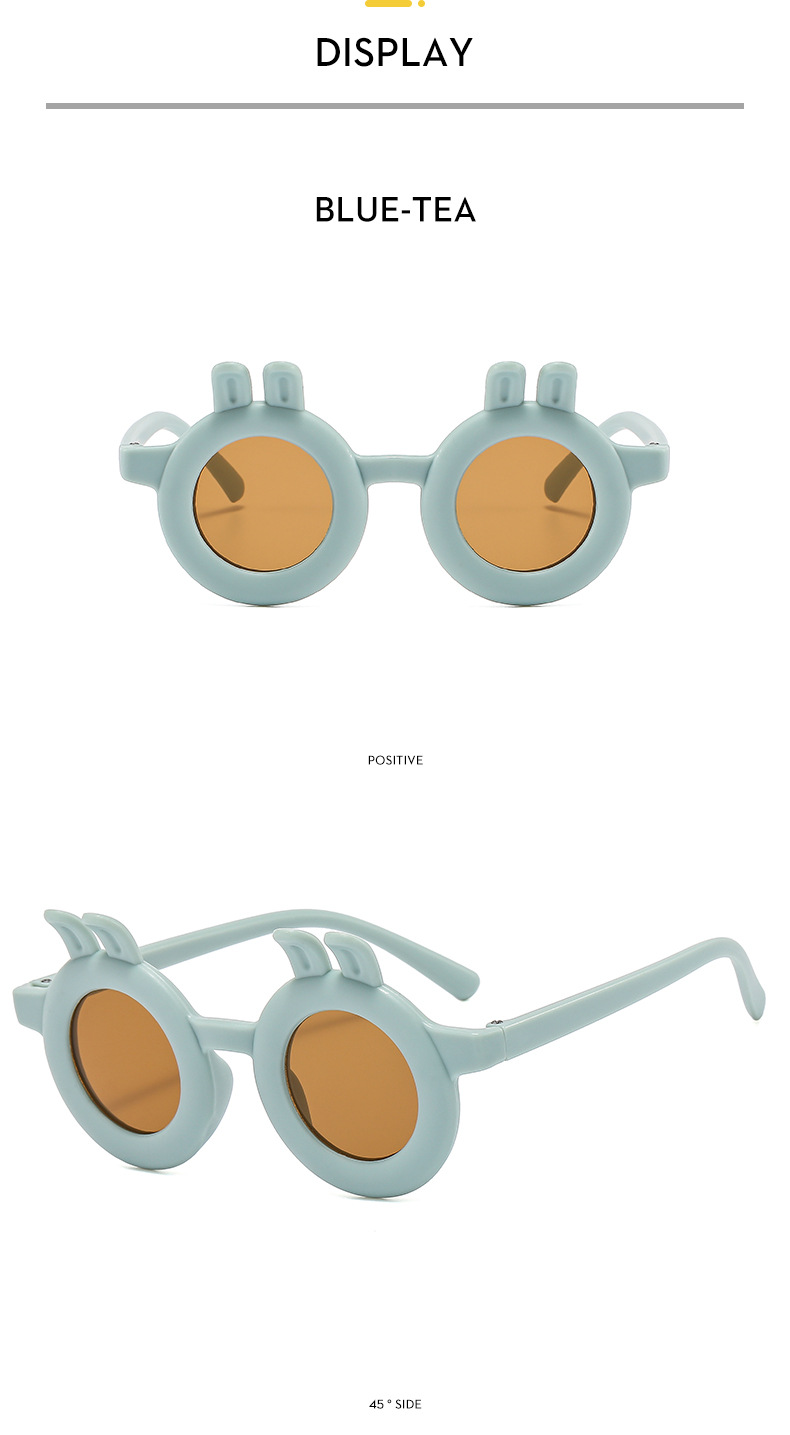 Kids'sunglasses New children's UV sunglasses baby cute children rabbit sunglasses men's and women's cartoon tide glasses_voghion.com