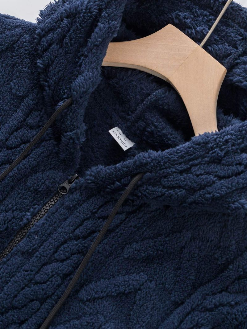 Felpa oversize con cappuccio da uomo – Pullover morbido foderato in pile per abbigliamento streetwear e da casa (nero, antracite, beige, blu navy)_voghion.com